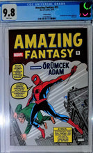 Load image into Gallery viewer, Amazing Fantasy #15 CGC 9.8 - 1st app of Spider-Man, Turkish Variant