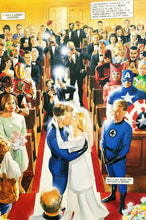 Load image into Gallery viewer, Fantastic Four Wedding Marvels 11x16 Art Print by Alex Ross, New Marvel Comics cardstock