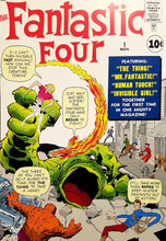 Load image into Gallery viewer, Fantastic Four #1 16x11 Art Print by Jack Kirby (1961), New Marvel Comics cardstock