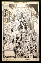 Load image into Gallery viewer, Uncanny X-Men #274 by Jim Lee 11x17 FRAMED Original Art Poster Marvel Comics