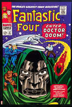 Load image into Gallery viewer, Fantastic Four #57 12x16 FRAMED Art Print by Jack Kirby  (Dr. Doom, 1966), New Marvel Comics cardstock