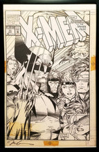 Load image into Gallery viewer, X-Men #11 by Jim Lee 11x17 FRAMED Original Art Poster Marvel Comics