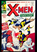 Load image into Gallery viewer, Uncanny X-Men #1 12x16 FRAMED Art Print by Jack Kirby (1963), New Marvel Comics cardstock