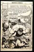 Load image into Gallery viewer, Marvel Tales Spider-Man & Hulk #262 Sam Kieth 11x17 FRAMED Original Art Poster Marvel Comics