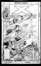 Load image into Gallery viewer, X-Factor #63 by Whilce Portacio 11x17 FRAMED Original Art Poster Marvel Comics