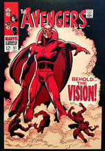 Load image into Gallery viewer, Avengers #57 12x16 FRAMED Art Print by John Buscema (1st Vision 1968), New Marvel Comics cardstock