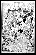 Load image into Gallery viewer, Fantastic Four #37 by Carlos Pacheco 11x17 FRAMED Original Art Poster Marvel Comics