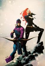 Load image into Gallery viewer, Black Widow Hawkeye by Jae Lee 11x16 Art Print Poster Marvel Comics MCU