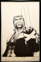 Load image into Gallery viewer, Wizard #117 Wolverine Frank Quitely 11x17 FRAMED Original Art Poster Marvel Comics