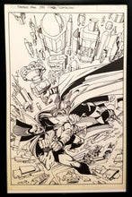 Load image into Gallery viewer, Fantastic Four #339 Thor Walt Simonson 11x17 FRAMED Original Art Poster Marvel Comics