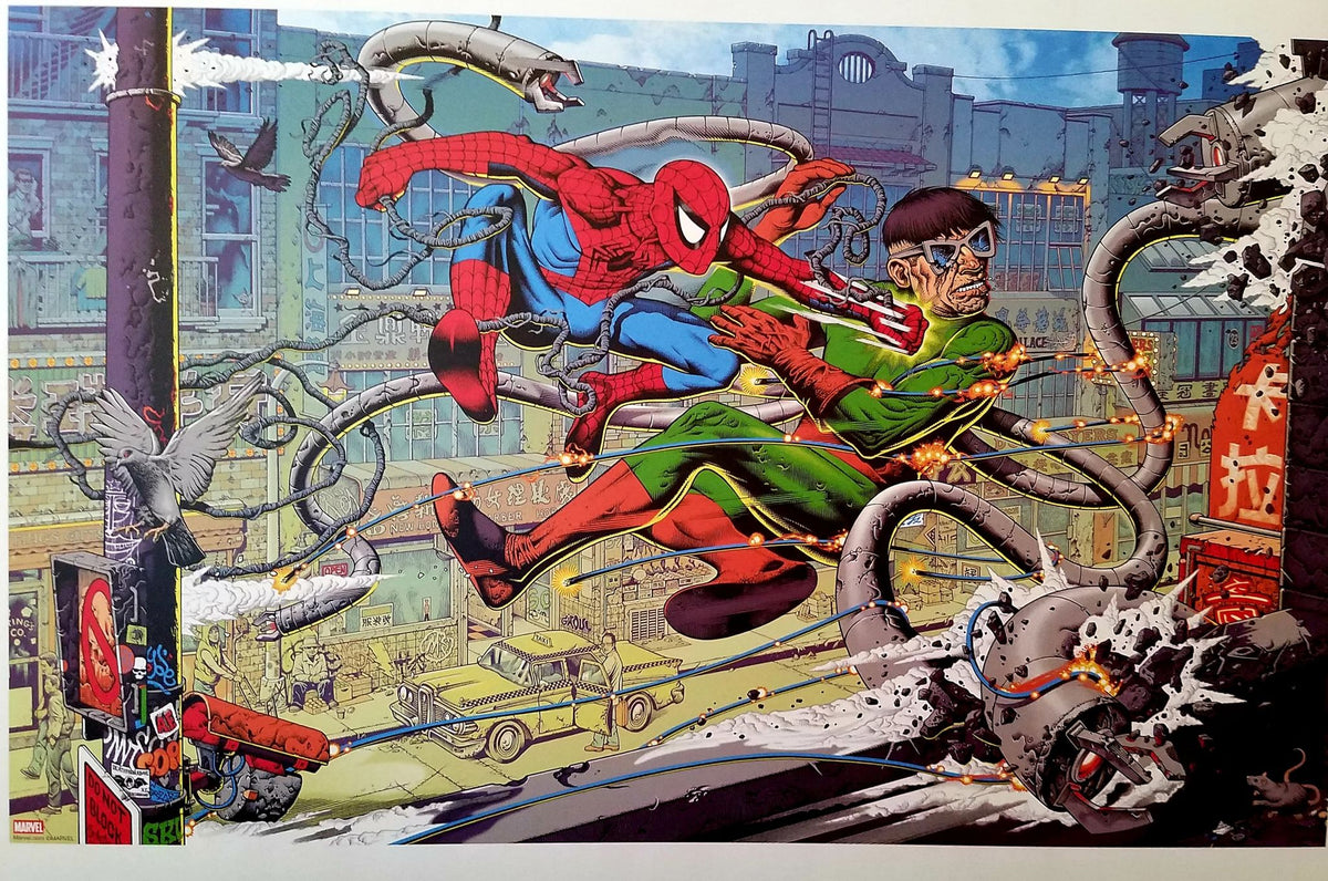 Spider-Man Doc Ock by Mike Sutfin MONDO 11x16 Art Poster Print