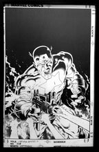 Load image into Gallery viewer, Captain America #321 by Mike Zeck 11x17 FRAMED Original Art Poster Marvel Comics