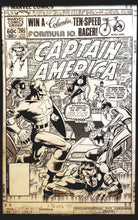 Load image into Gallery viewer, Captain America #265 by Mike Zeck 11x17 FRAMED Original Art Poster Marvel Comics