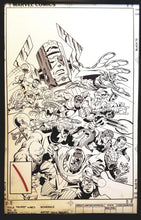 Load image into Gallery viewer, Secret Wars #6 Variant Cover Mike Zeck 11x17 FRAMED Original Art Poster Marvel Comics