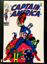 Load image into Gallery viewer, Captain America #111 12x16 FRAMED Art Poster Print by Jim Steranko, 1969 Marvel Comics