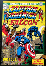 Load image into Gallery viewer, Captain America Falcon #170 12x16 FRAMED Art Poster Print, by John Romita, 1974 Marvel Comics