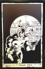 Load image into Gallery viewer, Marvel Tales #209 Punisher Mike Zeck 11x17 FRAMED Original Art Poster Comics