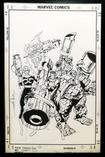 Load image into Gallery viewer, Fantastic Four #343 by Walt Simonson 11x17 FRAMED Original Art Poster Marvel Comics
