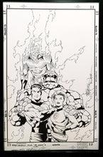 Load image into Gallery viewer, Fantastic Four Legend Carlos Pacheco 11x17 FRAMED Original Art Poster Marvel Comics