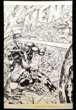 Load image into Gallery viewer, X-Men #1 by Jim Lee 11x17 FRAMED Original Art Poster Marvel Comics