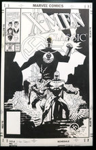 Load image into Gallery viewer, X-Men Classic #65 by Mike Mignola 11x17 FRAMED Original Art Poster Marvel Comics