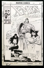Load image into Gallery viewer, X-Men Classic #57 by Mike Mignola 11x17 FRAMED Original Art Poster Marvel Comics