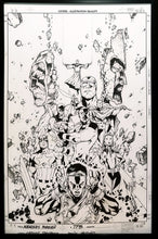 Load image into Gallery viewer, Avengers Forever by Carlos Pacheco 11x17 FRAMED Original Art Poster Marvel Comics