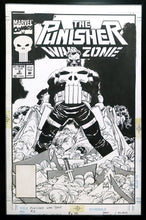 Load image into Gallery viewer, Punisher War Zone #3 John Romita Jr 11x17 FRAMED Original Art Poster Marvel Comics