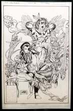 Load image into Gallery viewer, New Mutants #100 by Rob Liefeld 11x17 FRAMED Original Art Poster Marvel Comics
