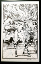 Load image into Gallery viewer, Inhumans #1 Medusa by Art Adams 11x17 FRAMED Original Art Poster Marvel Comics