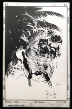 Load image into Gallery viewer, Hulk #454 vs. Wolverine Adam Kubert 11x17 FRAMED Original Art Poster Marvel Comics