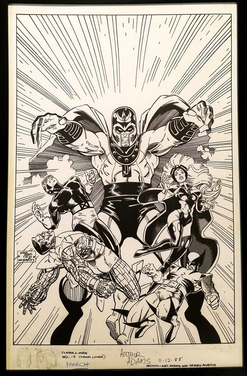 Classic X-Men #19 by Art Adams 11x17 FRAMED Original Art Poster