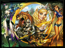 Load image into Gallery viewer, Wizard of Oz by J. Scott Cambell 12x16 FRAMED Art Print Zenescope Comics