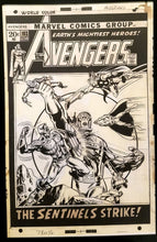 Load image into Gallery viewer, Avengers #103 by Rich Buckler 11x17 FRAMED Original Art Poster Marvel Comics