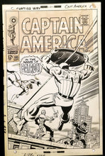 Load image into Gallery viewer, Captain America #105 by Jack Kirby 11x17 FRAMED Original Art Poster Marvel Comics