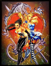 Load image into Gallery viewer, Alice in Wonderland by J. Scott Cambell 12x16 FRAMED Art Print Zenescope Comics