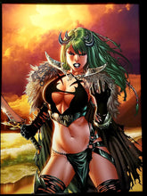 Load image into Gallery viewer, Goblin Queen by Eric Basaldua 12x16 FRAMED Art Print Zenescope Grimm Fairy Tales Comics