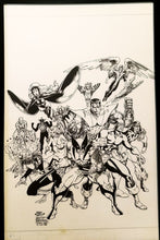 Load image into Gallery viewer, Classic X-Men #1 by Art Adams 11x17 FRAMED Original Art Poster Marvel Comics