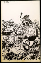 Load image into Gallery viewer, Fantastic Four #266 by John Byrne 11x17 FRAMED Original Art Poster Marvel Comics