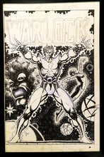 Load image into Gallery viewer, Strange Tales #178 Warlock Jim Starlin 11x17 FRAMED Original Art Poster Marvel Comics
