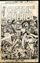 Load image into Gallery viewer, Captain America #107 by Jack Kirby 11x17 FRAMED Original Art Poster Marvel Comics