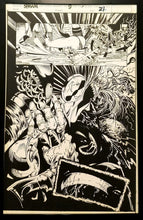 Load image into Gallery viewer, Spawn #9 w/Angela pg. 21 Todd McFarlane 11x17 FRAMED Original Art Poster Image Comics
