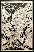 Load image into Gallery viewer, Spawn #8 pg. 9 Todd McFarlane 11x17 FRAMED Original Art Poster Image Comics