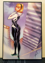 Load image into Gallery viewer, Spider-Gwen Spider-Verse by J. Scott Campbell 8x12 FRAMED Marvel Art Piece