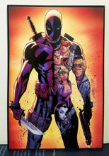 Load image into Gallery viewer, Deadpool & X-Men by J. Scott Campbell 8x12 FRAMED Marvel Comic Art Piece