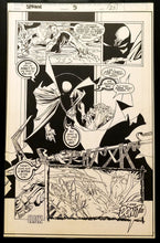Load image into Gallery viewer, Spawn #9 pg. 23 Todd McFarlane 11x17 FRAMED Original Art Poster Image Comics