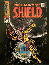 Load image into Gallery viewer, Nick Fury SHIELD #6 by Jim Steranko 11x14 FRAMED Art Print, Vintage Marvel Comics