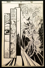 Load image into Gallery viewer, Spawn #9 pg. 16 Todd McFarlane 11x17 FRAMED Original Art Poster Image Comics