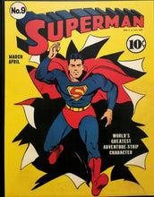 Load image into Gallery viewer, Superman #9 by Fred Ray 11x14 FRAMED Art Print, Vintage 1941 DC Comics