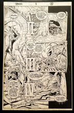 Load image into Gallery viewer, Spawn #8 pg. 18 Todd McFarlane 11x17 FRAMED Original Art Poster Image Comics